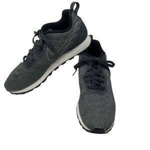 Nike Sneakers Dark Grey and Black MD Runner 2 Eng Mesh Running Athletic Shoes-9